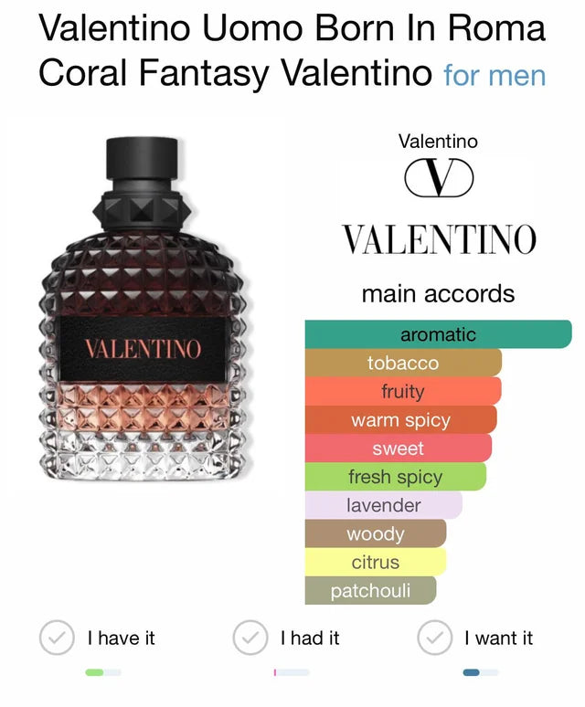 Valentino Uomo Born in Roma Coral Fantasy